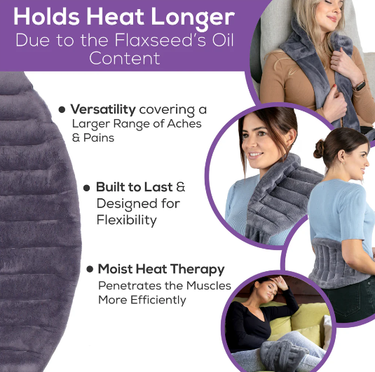 Flaxseed Microwave Heating/Cooling Pad