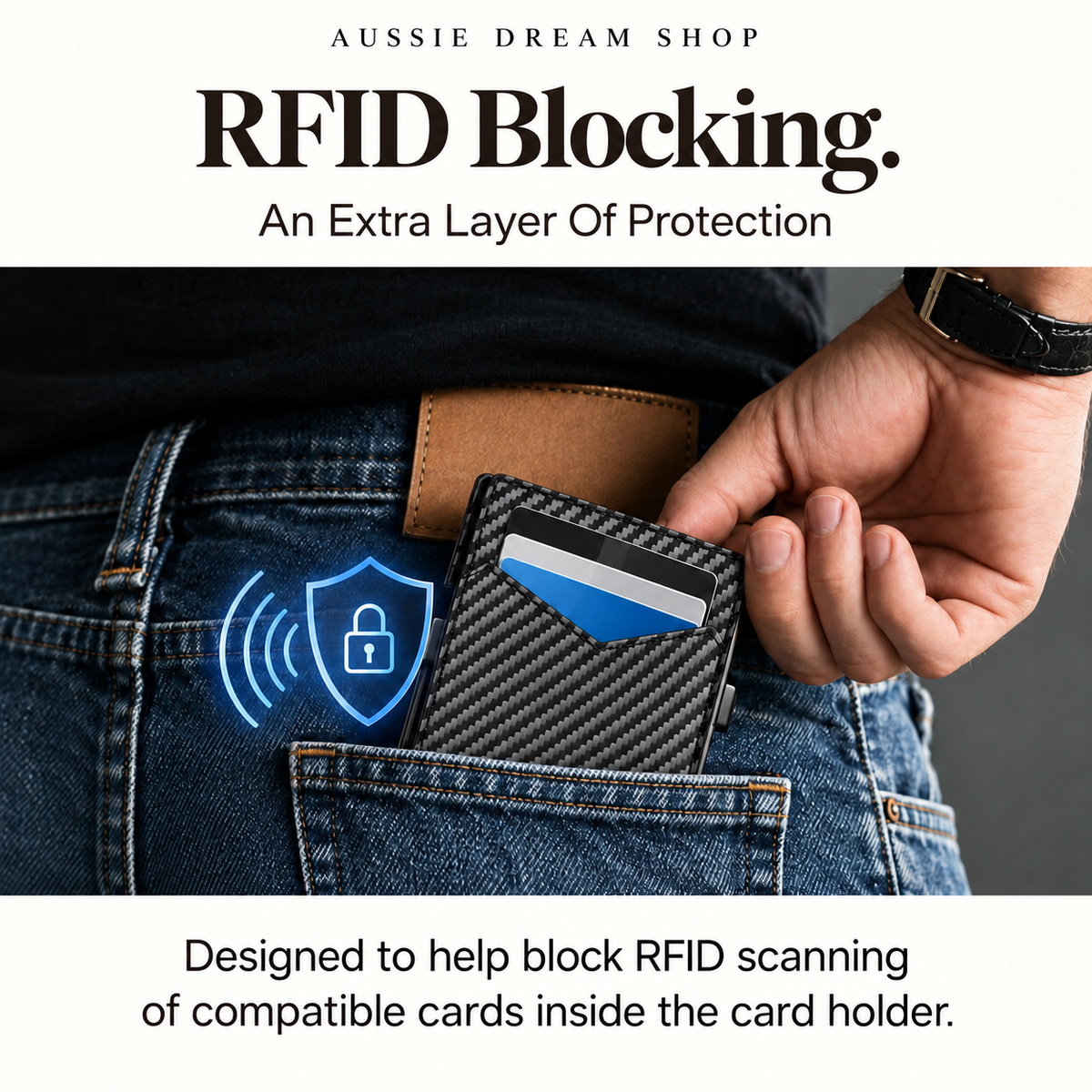 SlideCraft™ | Pop-Up RFID Wallet