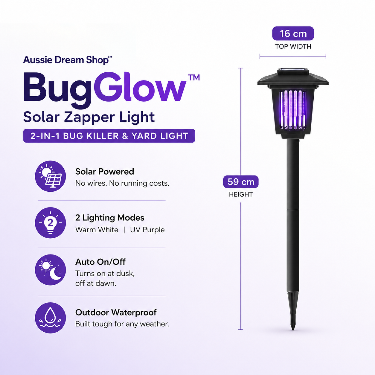 BugGlow™ Solar Zapper