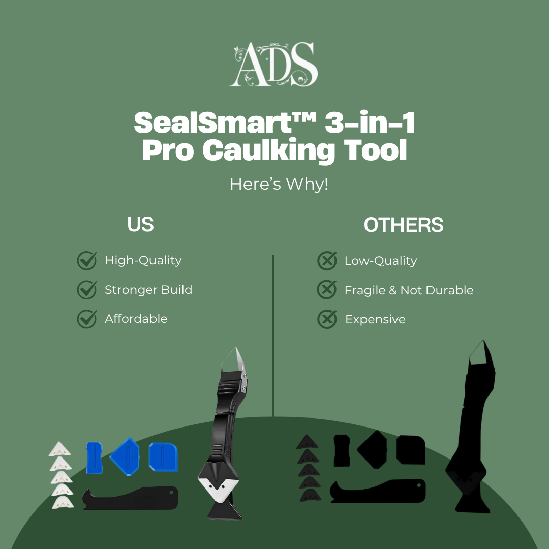 SealSmart™ 3-in-1 Pro Caulking Tool (11-Piece Kit)